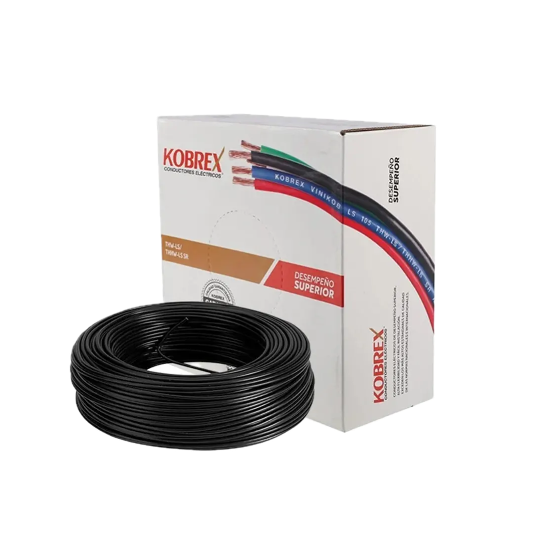 CABLE VINIKOB LS 105 THW-LS/THHW-LS CT-SR 90C 600V CAL. 8 NEGRO