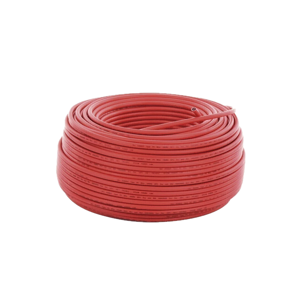 CABLE SOLAR 6 MM CALIBRE 10 ROJO NORMA IEC 1KV